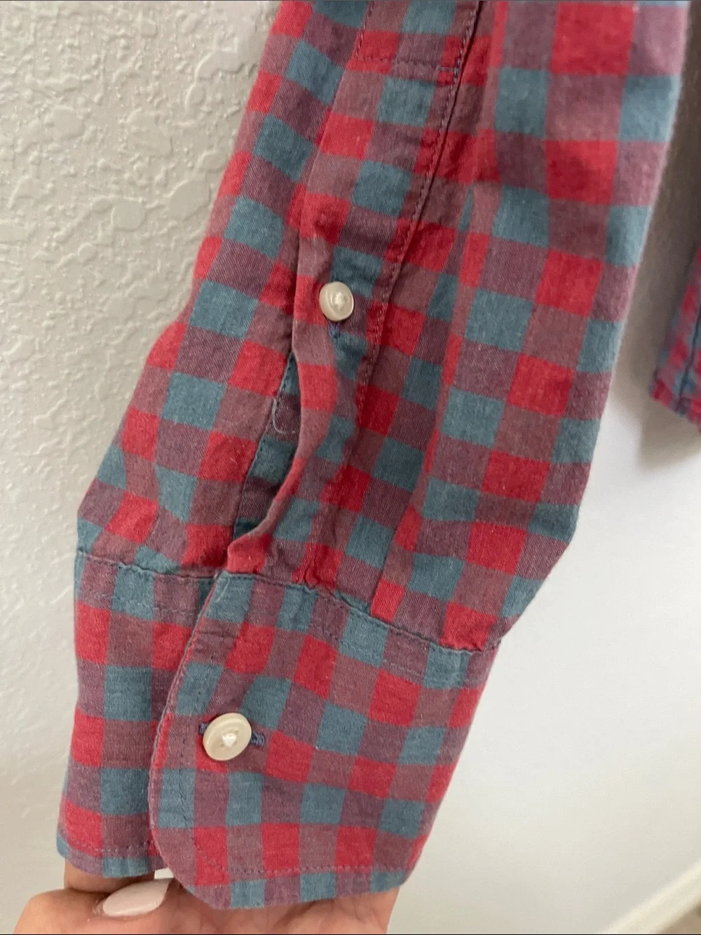 J.Crew Secret Wash Stretch Slim Untucked Buffalo Check Shirt L